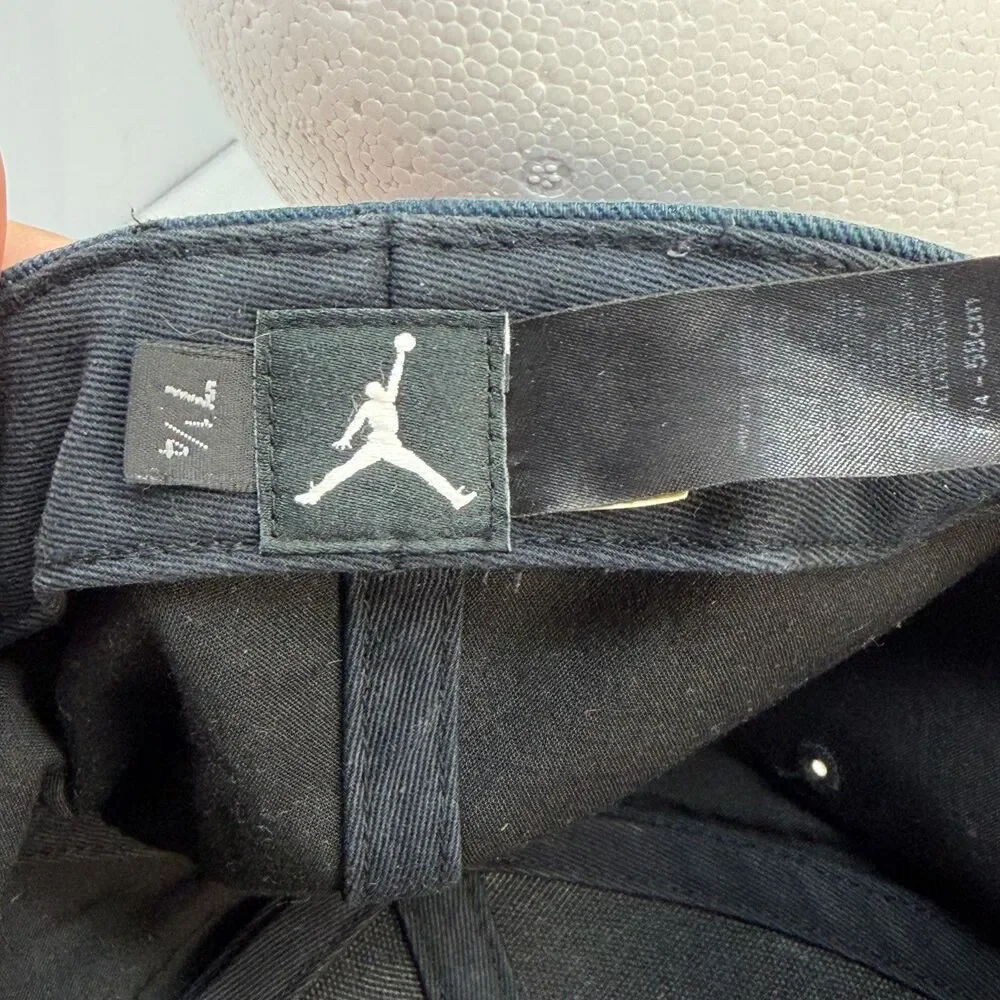 Air Jordan Jumpman Fitted Hat Black Mens 7 1/4 Sports Casual